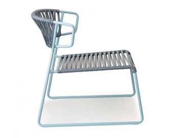 LISA LOUNGE CLUB - Sled base steel and PVC garden armchair by SCAB DESIGN - view 3